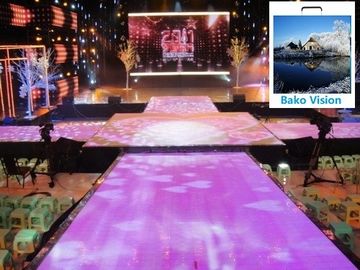 P4.81 Outdoor Rental Led Backdrop Floor Display Screen High Definition High Brightness for Outdoor Wedding