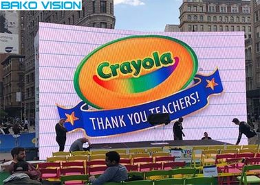 Curved Angle Outdoor Rental LED Display P4.81 High Brightness Waterproof 1920Hz