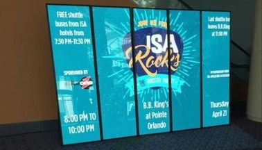 Full Color LED Commercial Poster Display P2.5 Indoor 600~800 Nits Brightness